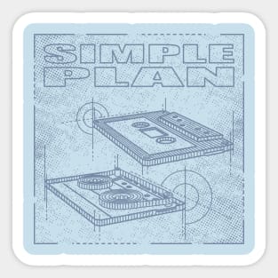 Simple Plan - Technical Drawing Sticker